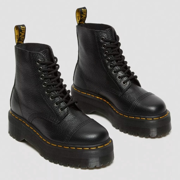 Dr. Martens Sinclair Women's Leather Platform Boots - Picture 2 of 7